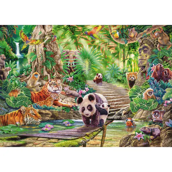 Schmidt Spiele Steve Sundram: Asiatische Tierwelt, 1.000 Teile Puzzle 50% Rabatt mit kostenlosem Versand