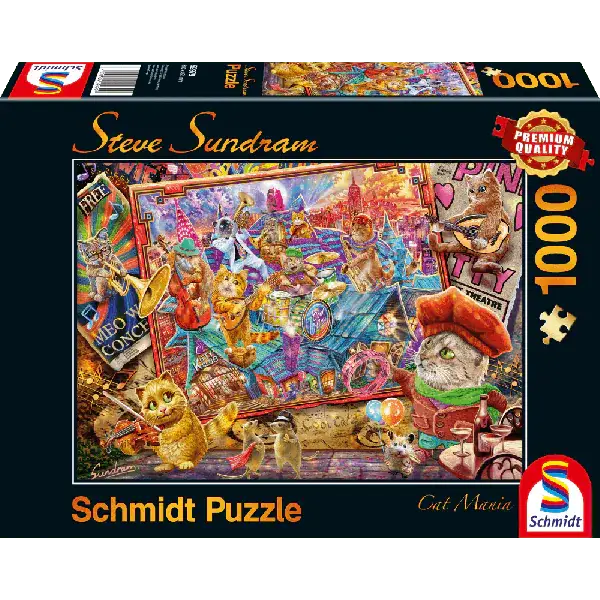 Schmidt Spiele Steve Sundram: Katzenmanie, 1.000 Teile Puzzle Clearance-Verkauf
