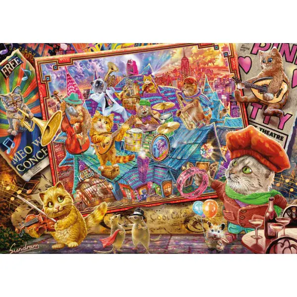 Schmidt Spiele Steve Sundram: Katzenmanie, 1.000 Teile Puzzle Clearance-Verkauf