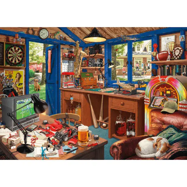 Schmidt Spiele Steve Read: Secret Puzzle - Vaters Werkstatt, 1.000 Teile Puzzle Rabatte dieses Monats