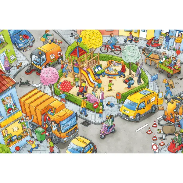 Schmidt Spiele Wo ist das blaue Auto? 3x24 Teile Kinderpuzzle im Angebot