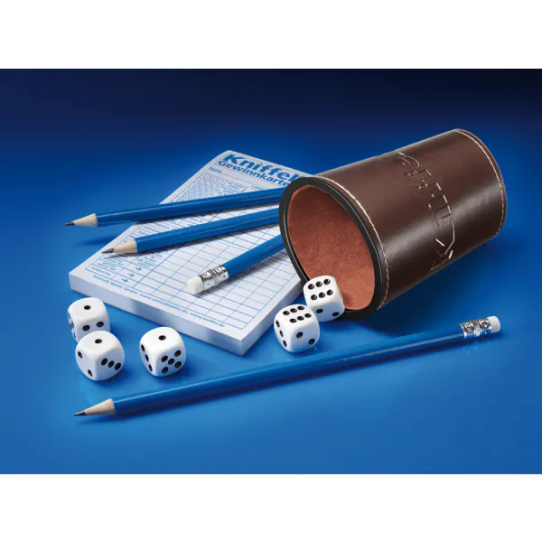Schmidt Spiele Kniffel® mit großem Spielblock und original Kniffelbecher Preisnachlass