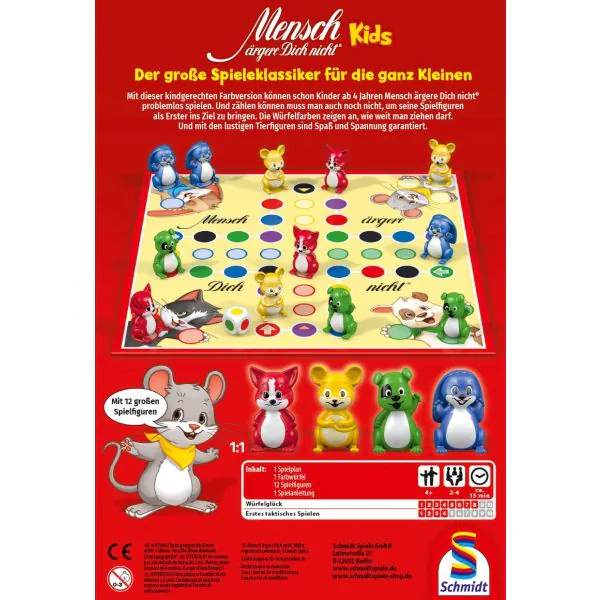 Schmidt Spiele Meine Lieblingsspiele: Mensch ärgere Dich nicht® Kids (mit 3D-Spielfiguren) Tägliche Deals