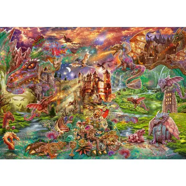 Schmidt Spiele Steve Sundram: Der Schatz der Drachen, 2.000 Teile Puzzle Super Rabatt
