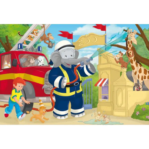 Schmidt Spiele Benjamin Blümchen: Immer im Einsatz, 3x48-teiliges Kinderpuzzle zollfrei