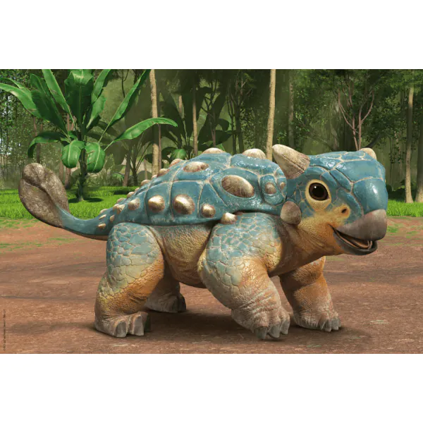 Schmidt Spiele Jurassic World: Camp Cretaceous - Der Ankylosaurus Bumpy, 60 Teile Kinderpuzzle Auslauf