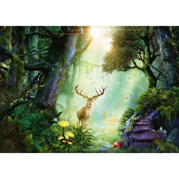 Schmidt Spiele Georgia Fellenberg: Rehe im Wald, 1.000 Teile Puzzle im Angebot