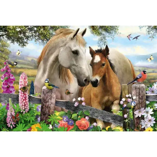 Schmidt Spiele Stute und Fohlen, 150 Teile, Kinderpuzzle Sonderangebot