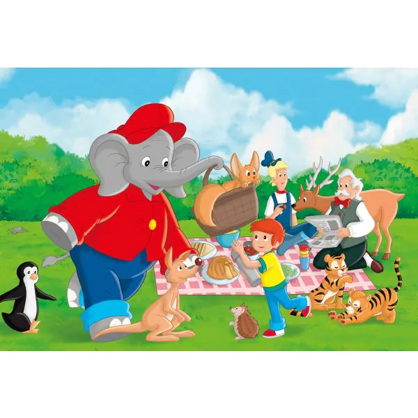 Schmidt Spiele Benjamin Blümchen: Im Zoo, 3x24-teiliges Kinderpuzzle Preisnachlass