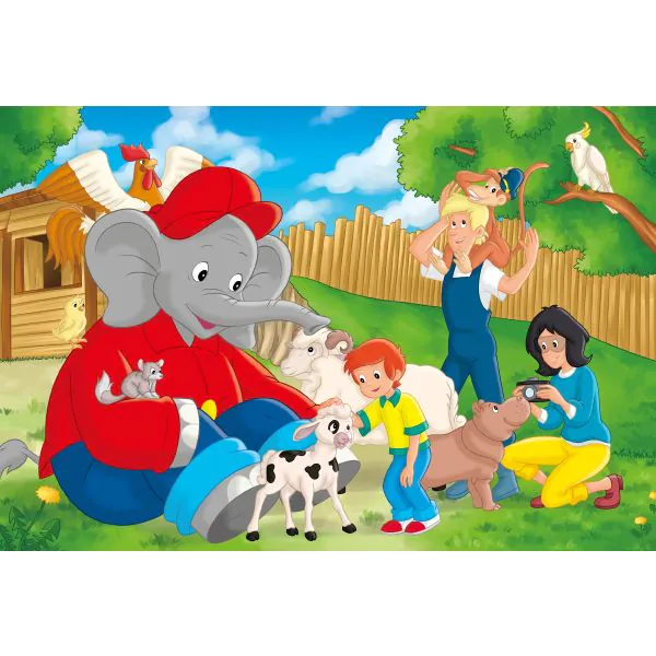 Schmidt Spiele Benjamin Blümchen: Im Zoo, 3x24-teiliges Kinderpuzzle Preisnachlass