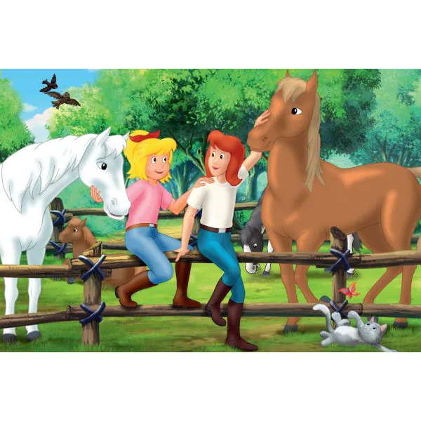 Schmidt Spiele Bibi & Tina: Puzzle-Box im Metallkoffer mit 4 Kinderpuzzles (2 x 100 und 2 x 150 Teile) Saisonschlussverkauf