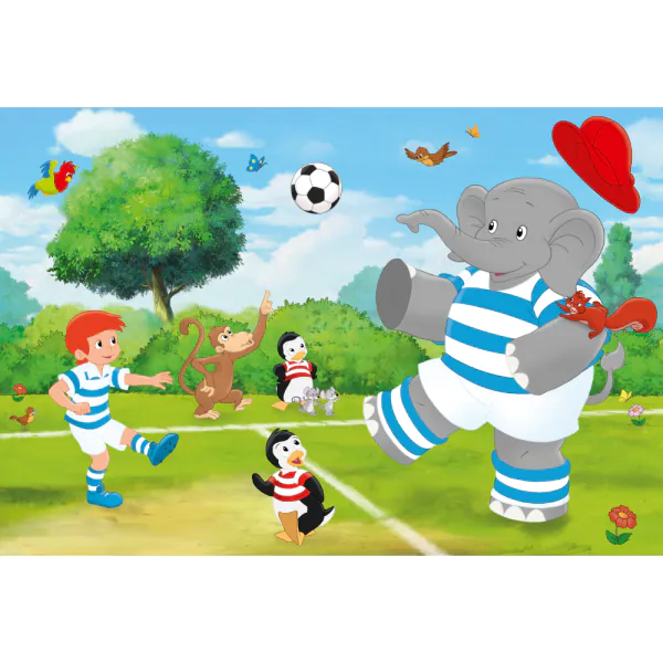 Schmidt Spiele Benjamin Blümchen: Sport und Spiel mit Törööö!, 3x48 Teile Kinderpuzzle Weihnachtsangebot