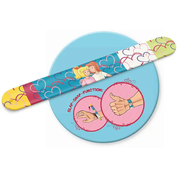 Schmidt Spiele Bibi & Tina: Pferdeglück, 100 Teile Kinderpuzzle mit Add-on (inkl. Slap Snap Band bunt) Osterangebot