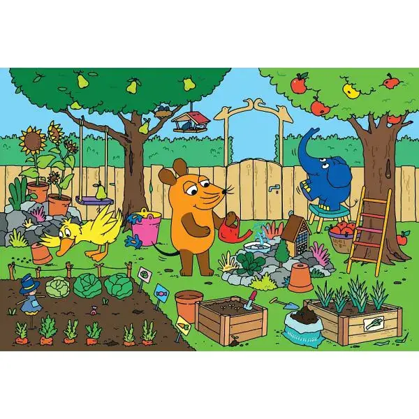 Schmidt Spiele Die Maus: Ein Tag mit der Maus, 3x48 Teile Kinderpuzzle Muttertagsangebot