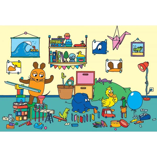 Schmidt Spiele Die Maus: Ein Tag mit der Maus, 3x48 Teile Kinderpuzzle Muttertagsangebot