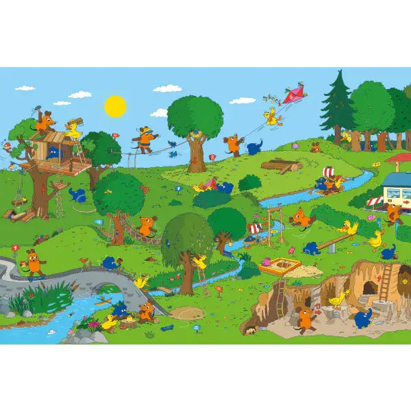 Schmidt Spiele Die Maus: Im Spielpark, 100 Teile Kinderpuzzle Valentinstagsangebot