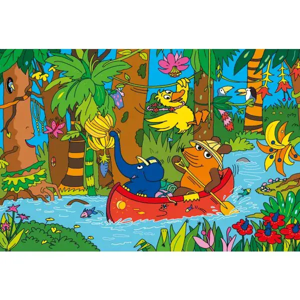 Schmidt Spiele Die Maus: Im Dschungel, 100 Teile Kinderpuzzle Lagerräumung