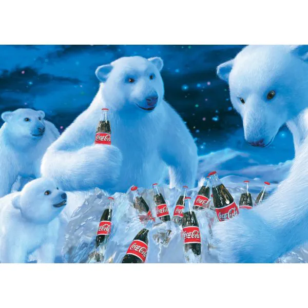 Schmidt Spiele Coca Cola: Polarbären, 1.000 Teile Puzzle Große Rabatte