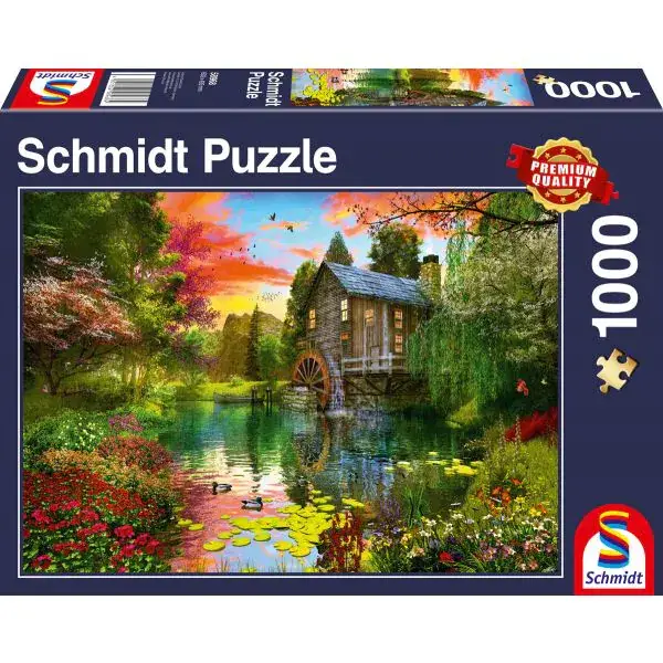 Schmidt Spiele Die Wassermühle, 1.000 Teile Puzzle Kostenlose Rückgabe