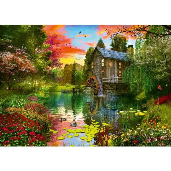 Schmidt Spiele Die Wassermühle, 1.000 Teile Puzzle Kostenlose Rückgabe