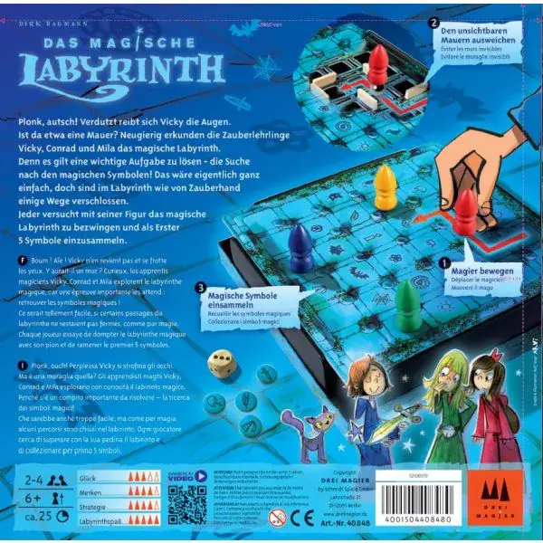 Schmidt Spiele Drei Magier®: Das magische Labyrinth, Kinderspiel Letzte 2 Tage