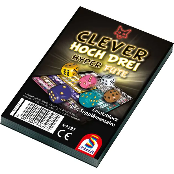 Schmidt Spiele Clever hoch drei! Einzelblock (75 Blatt) Bis zu 65% Rabatt