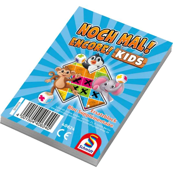 Schmidt Spiele Noch mal! KIDS - Einzelblock (100 Blatt) Nur für heute