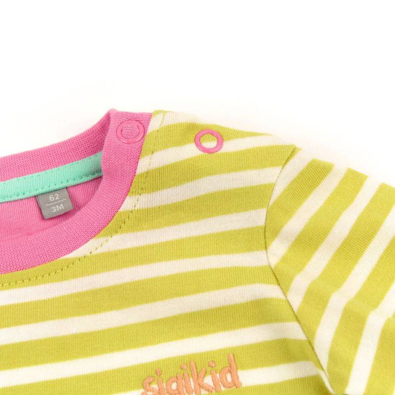 Sigikid Baby T-Shirt geringelt mit Krokodil Motiv Heißer Verkauf