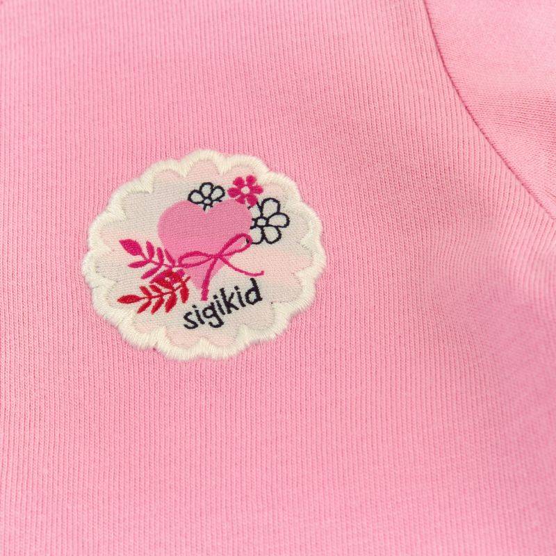 Sigikid Rosa Baby T-Shirt mit Herzchen Stickerei Neueste Mode