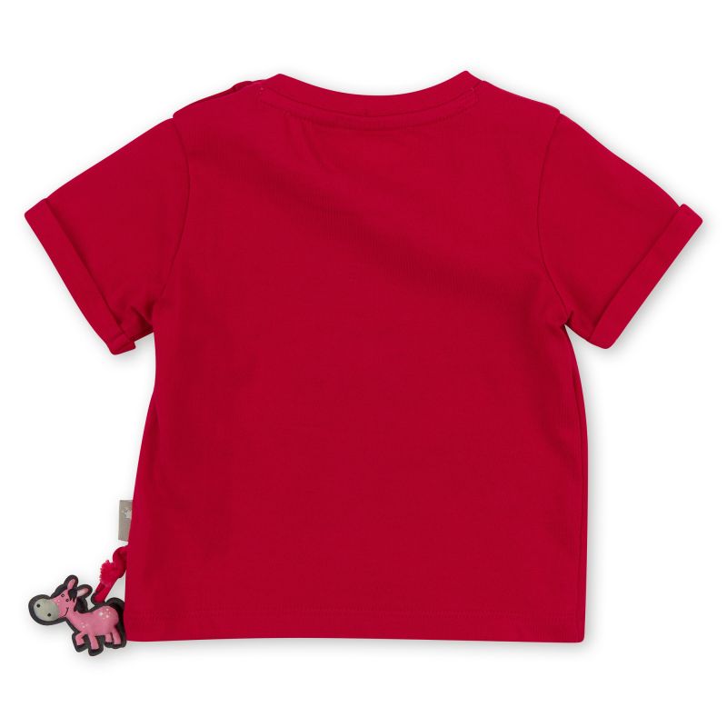 Sigikid Rotes Baby T-Shirt mit Märchenkutsche Motiv Online Outlet