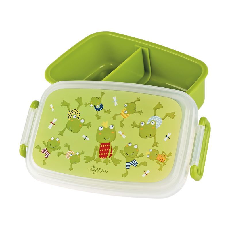 Sigikid Kinder Set 400 ml Edelstahl-Trinkflasche und Brotbox, Frosch Vierteljährliche Förderung