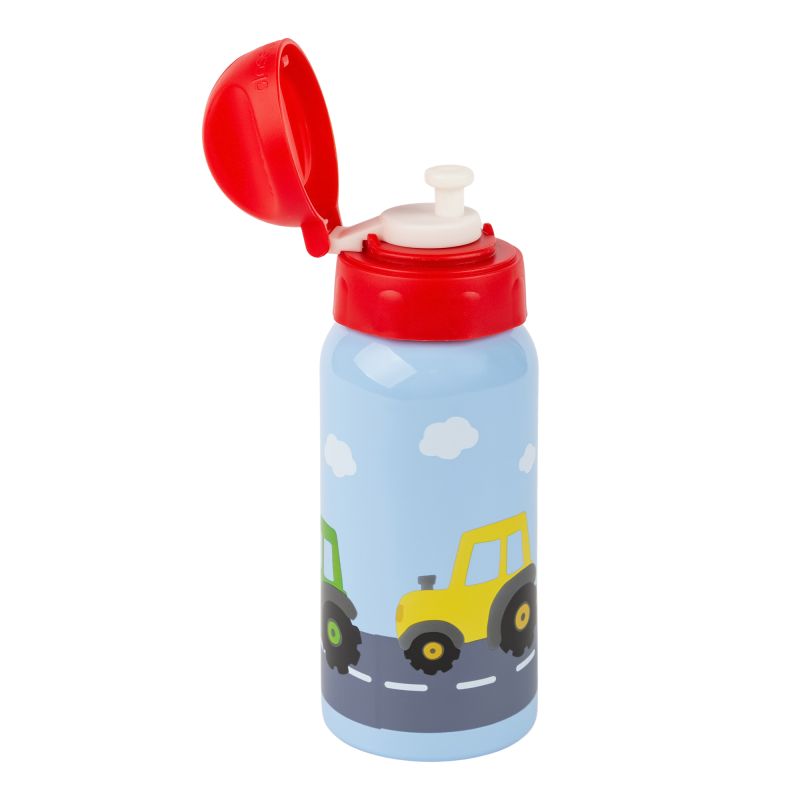 Sigikid Edelstahl Kinder Trinkflasche Traktor, 400ml Begrenzt auf 3 Tage
