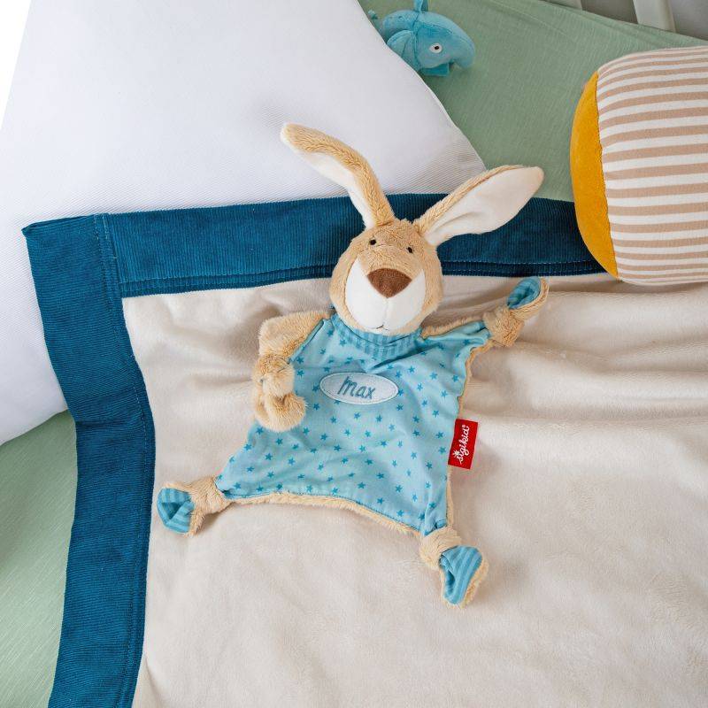 Sigikid Namensschnuffeltuch Hase türkis Flash Sale