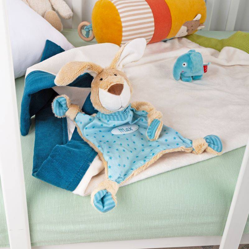 Sigikid Namensschnuffeltuch Hase türkis Flash Sale