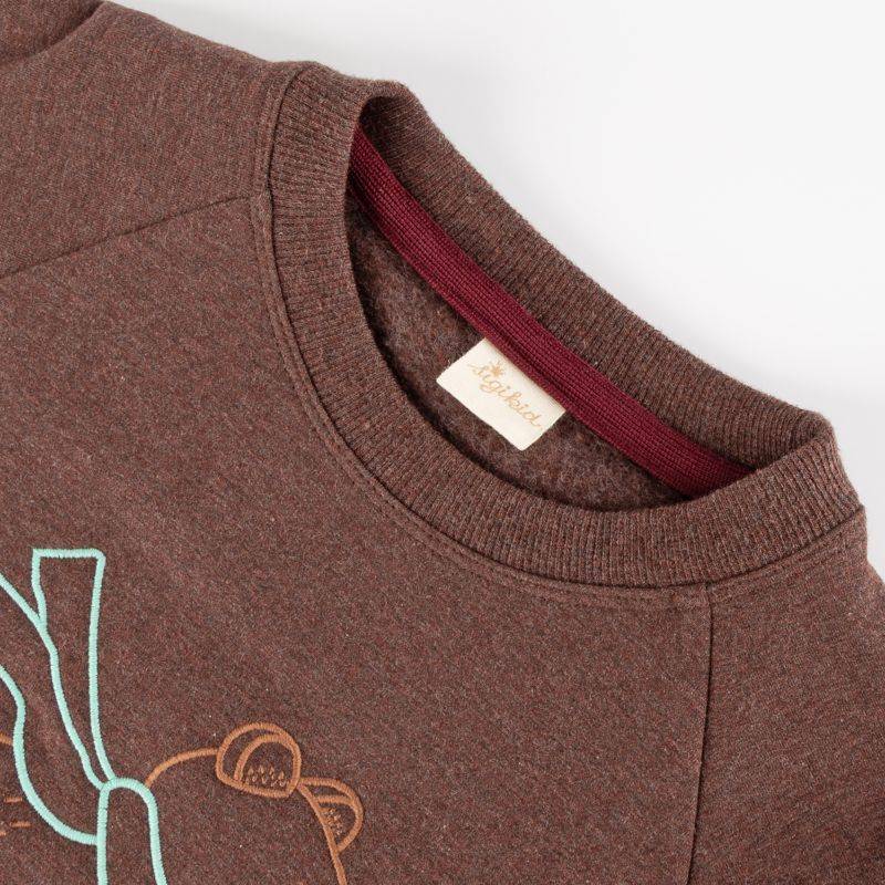 Sigikid Kinder Sweatshirt Bär, dunkelbraun Wochenangebot