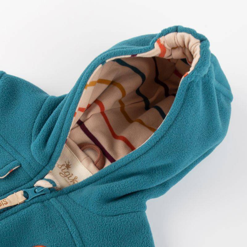 Sigikid Baby Fleeceoverall Bär mit Kapuze, grün Begrenzte Freigabe