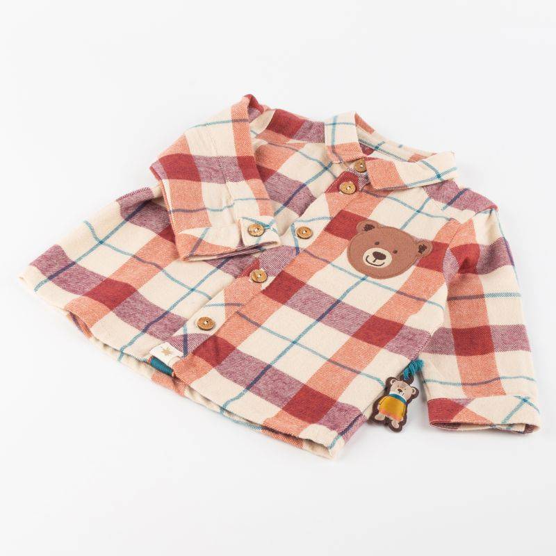 Sigikid Baby Karo Flanellhemd, rot-beige Neueste Stile