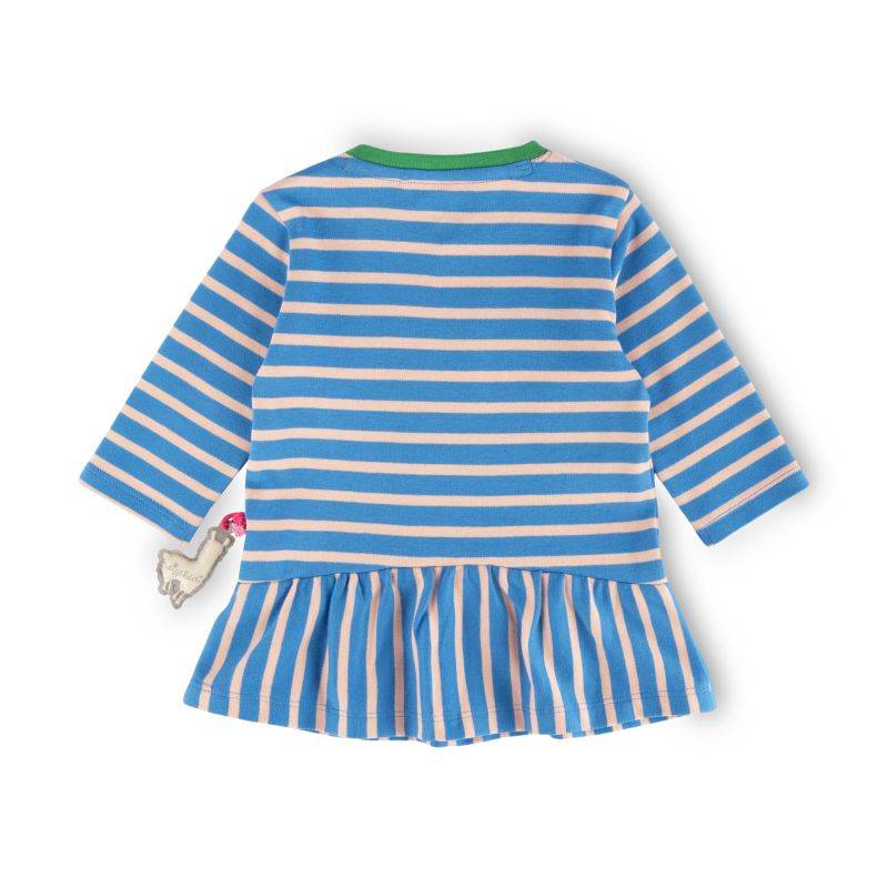 Sigikid Baby Kleid Crazy Lama, blau gestreift Letzte 2 Tage