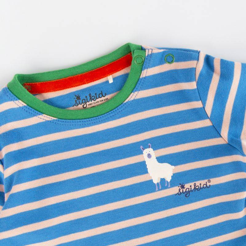 Sigikid Baby Kleid Crazy Lama, blau gestreift Letzte 2 Tage