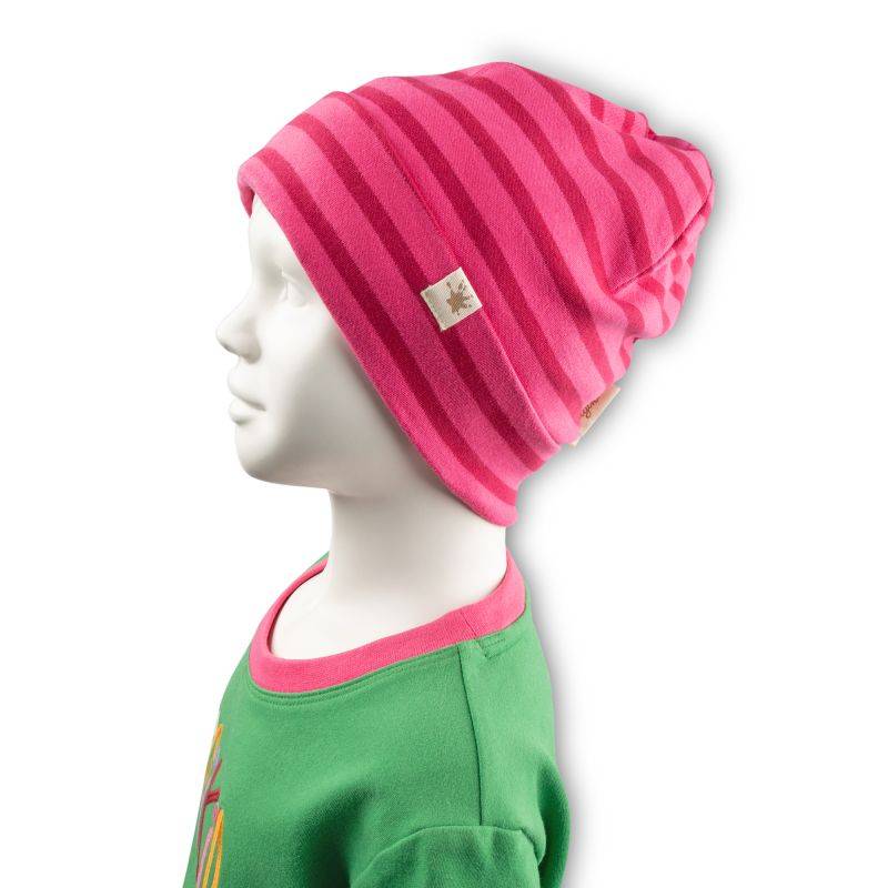 Sigikid Kinder Beanie, pink gestreift Zeitbegrenzte Promotion