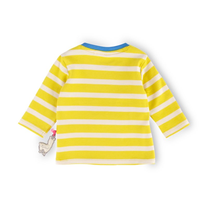 Sigikid Baby Langarmshirt Crazy Lama, gelb gestreift Bis zu 55% Rabatt