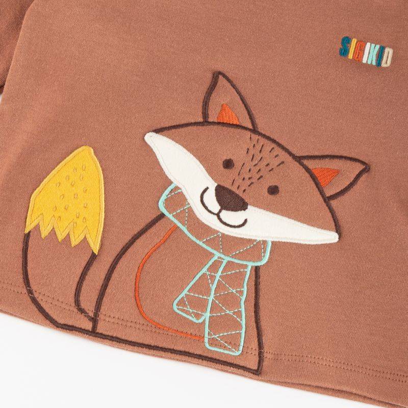 Sigikid Baby Langarmshirt Fuchs, braun 50% Rabatt mit kostenlosem Versand