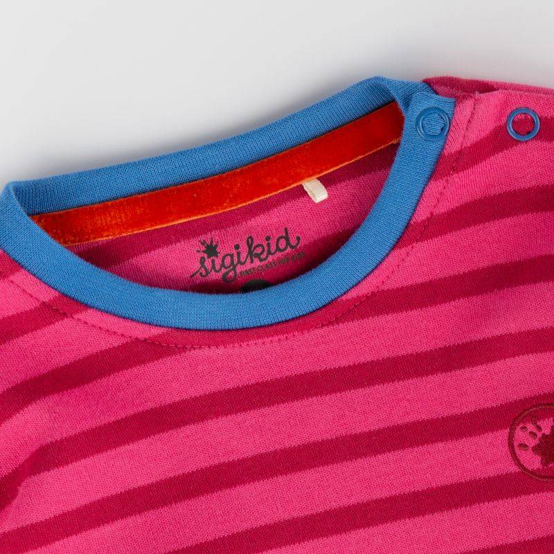 Sigikid Baby Longshirt Crazy Lama, pink gestreift Clearance-Verkauf