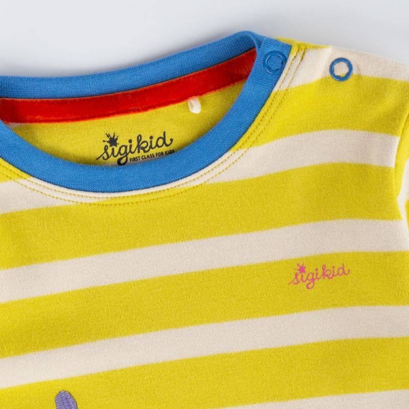 Sigikid Baby Kleid Crazy Lama, grün und gelb Fabrikladen