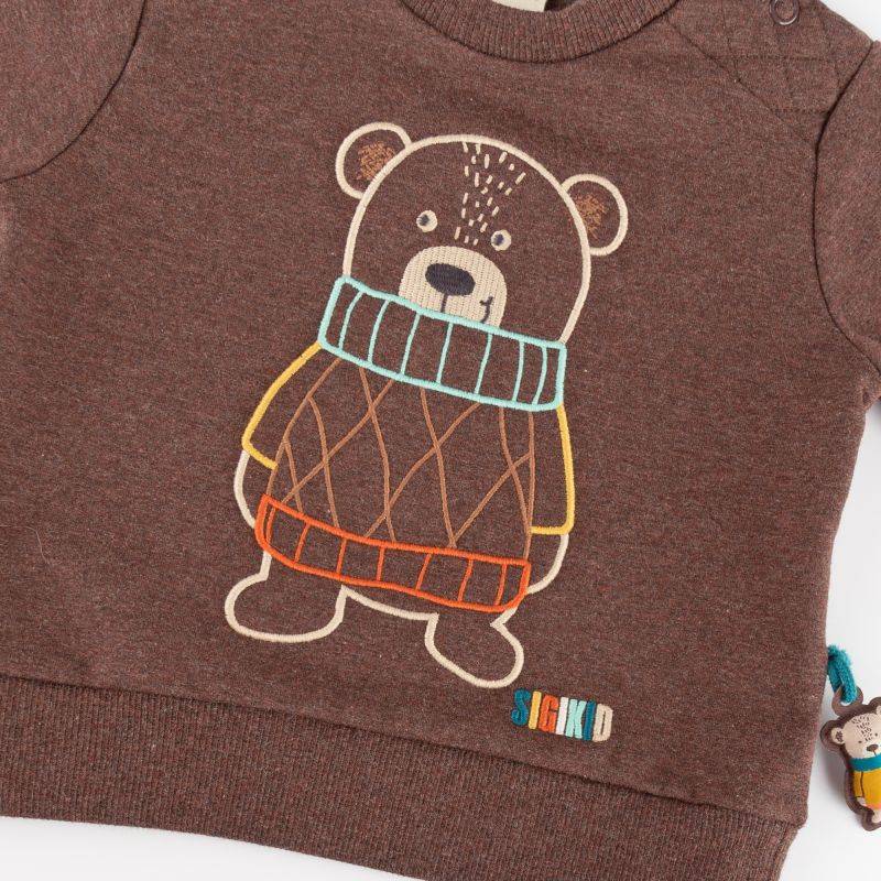 Sigikid Baby Sweatshirt Bär, braun Speichern exportieren