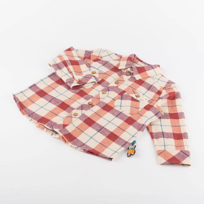Sigikid Kinder Karo Flanellhemd, rot -beige Hotsell