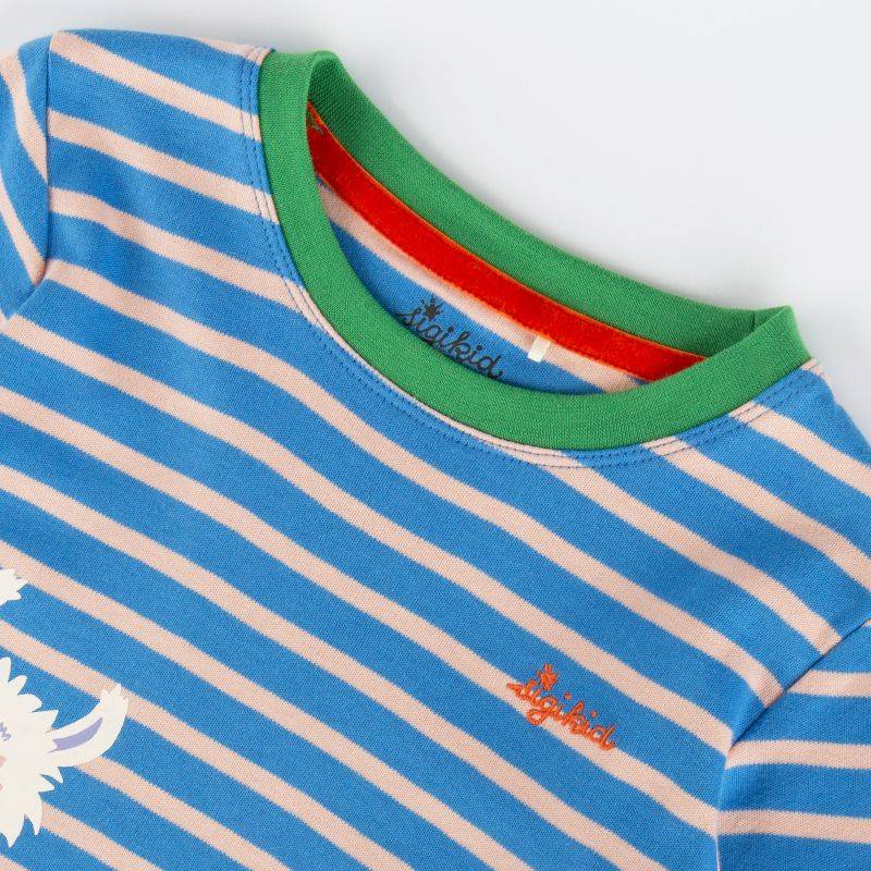 Sigikid Kinder Langarmshirt Crazy Lama, blau gestreift Günstiger Verkauf