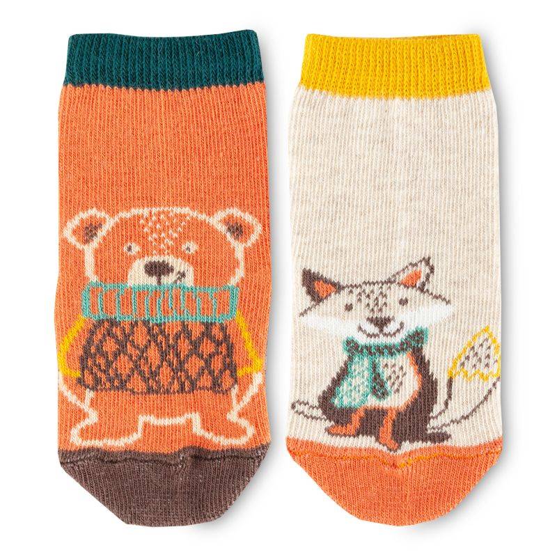 Sigikid Baby 3er Socken-Set, Bär und Fuchs Kostenloser Versand