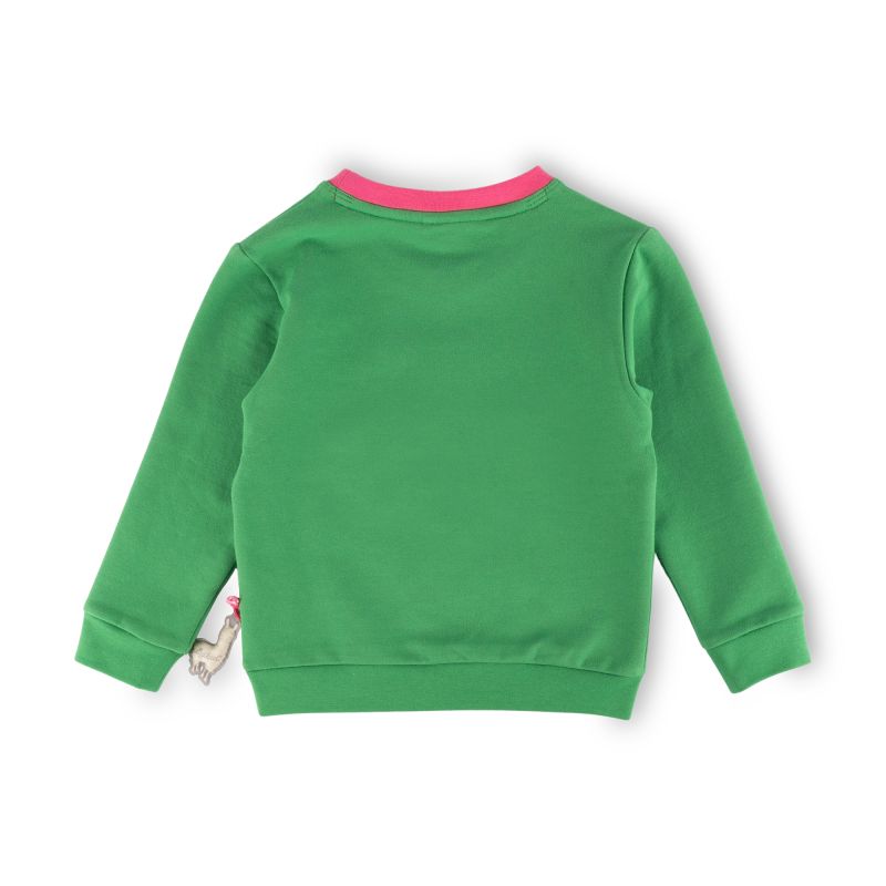 Sigikid Kinder Sweatshirt Crazy Lama, grün Limitierter Zeitrabatt