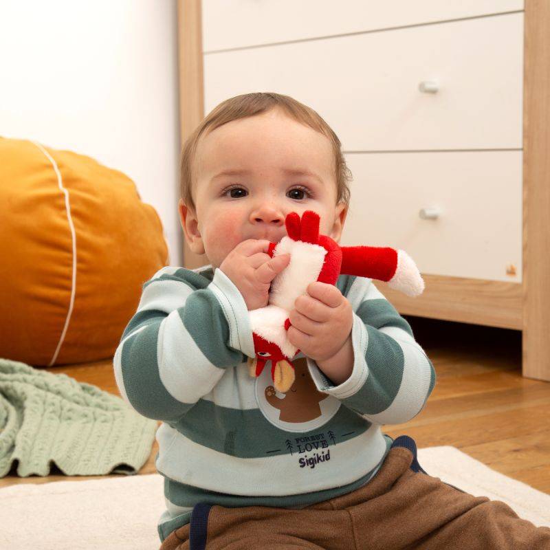 Sigikid Baby Rassel Fuchs, Red Stars Sonderangebot